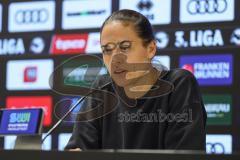 3. Liga; FC Ingolstadt 04 - SV Waldhof Mannheim; Pressekonferenz Interview Cheftrainerin Sabrina Wittmann (FCI)