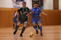 Hallenturnier Gaimersheim - Saison 2025/26 - TSV Gaimersheim - SV Hundszell - Quendrin Hoti schwarz Gaimersheim - Lorenz Pastascheck blau Hundszell  - Foto: Meyer Jürgen