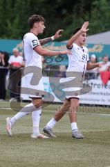 Toto - Pokal - Saison 2024/25 - DJK Hein - FC Ingolstadt 04 -  - Der 0:2 Führungstreffer durch Tim Heike (Nr.9 - FCI) - jubel - XXXXX - Foto: Meyer Jürgen