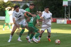 Testspiel - Saison 2025/26 - SV Manching - TSV Gaimersheim - Philipp Stipic (Nr.6 - TSV Gaimersheim) - Nico Daffner (Nr.14 - SV Manching) - Eron Dervisi (Nr.27 - TSV Gaimersheim) - Foto: Meyer Jürgen
