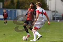 A-Junioren Bundesliga -  Saison 2026/27 - FC Ingolstadt 04 - VFB Stuttgart - Gentges Isaac rot FCI - Neunhoeffer Felix weiss Stuttgart -  Foto: Meyer Jürgen