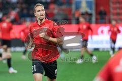 3. Liga; FC Ingolstadt 04 - SSV Jahn Regensburg; vor dem Spiel Tobias Schröck (21, FCI)