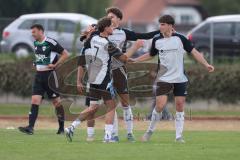 Bezirksliga - Saison 2025/26- TSV Gaimersheim - TSV Ober./Unterh.stadt - Der 0.1 Führungstreffer durch Nail Dizdarevic grau Ober/. Unterh.stadt - jubel - XXXXX - Foto: Meyer Jürgen