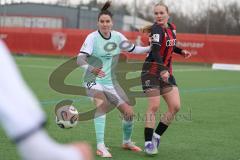 2. Bundesliga Frauen - Saison 2025/26 - FC Ingolstadt 04 Frauen - SG Andernach - Teresa Fritzberg (Nr.26 - FC Ingolstadt Frauen I) - Schuhmacher Magdalena grün Andernach  - Foto: Meyer Jürgen