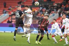 3. Liga; FC Ingolstadt 04 - Erzgebirge Aue; Mladen Cvjetinovic (19, FCI) Rosenlöcher Linus (29 Aue) Deniz Zeitler (38, FCI) Loune Ali (30 Aue) Jakob Kilian (26 Aue)