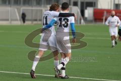 AUDI - Schanzer Amateur Cup - Finale- Saison 2024/25 - SV Hundszell - SV Menning - Der 2:1 Führungstreffer durch Stefan Härdl weiss Hundszell - jubel  - Alexander Seidl weiss links Hundszell - Foto: Meyer Jürgen