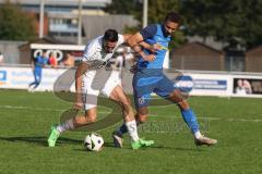 Bezirksliga - Saison 2024/25- TSV Gaimersheim - SVN München - Peter Veit (Nr.9 - TSV Gaimersheim) - Rudi Gerhartsreiter blau München - Foto: Meyer Jürgen