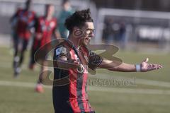 *** A-Junioren Bundesliga  - Saison 2025/26 - FC Ingolstadt 04 - SpVgg Greuther Fürth - Polat Arel schwarz FCI mit dem 2:1 Führungstreffer - jubel  XXXXX - Foto: Meyer Jürgen