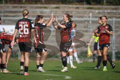 2. Bundesliga Frauen - Saison 2026/27  - FC Ingolstadt 04 Frauen - VFL Bochum -  Der 1:0 Führungstreffer durch - Stefanie Reischmann (Nr.24 - FCI Frauen) - jubel -  Jenny Gaugigl (Nr.25 - FCI Frauen) Foto: Meyer Jürgen