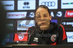 3. Liga; FC Ingolstadt 04 - SC Verl; Pressekonferenz Interview Cheftrainerin Sabrina Wittmann (FCI)