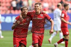 3. Liga; FC Ingolstadt 04 - 1. FC Schweinfurt 05; Tor Jubel Treffer Yann Sturm (7, FCI) Marcel Costly (22, FCI)
