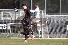 Bayernliga Nord - Saison 2024/25 - FC Ingolstadt 04 II - SC Eltersdorf - Luca Klanac (Nr.9 - FCI U21) - Andre Karmann weiss Eltersdorf - Foto: Meyer Jürgen