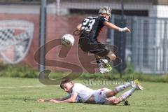 *** A-Junioren Bundesliga  - Saison 2025/26 - A-Junioren - FC Ingolstadt 04 - 1. FC Nürnberg - Meyer Alexander rot FCI - Theinhard Johannes weiss Nürnberg - Foto: Meyer Jürgen