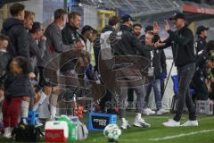 3. Liga - Saison 2026/27 - Waldhof Mannheim - FC Ingolstadt 04 - Das Siel ist aus - jubel bei Cheftrainer Achim Beierlorzer (FCI) - XXXXX - Foto: Meyer Jürgen