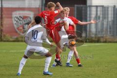 2023_10_21 - Saison 2023/24 - A-Junioren - FC Ingolstadt 04 - TSG 1899 Hoffenheim - Plath Max rot FCI - Moerstedt Max weiss Hoffenheim - Foto: Meyer Jürgen