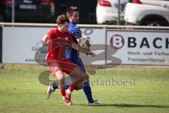 Kreisliga - Saison 2026/27- TSV Großmehring - SV Zuchering - Sebastian Eisenberger blau Großmehring - Simon Böhringer rot Zuchering - Foto: Meyer Jürgen