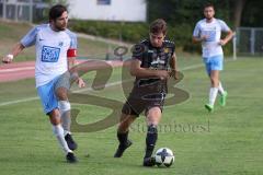 Kreisklasse - Saison 2024/25- SV Oberstimm - ST Scheyern-  - Florent Iberdemaj weiss Oberstimm - Maximilian Kopp schwarz Scheyern - Foto: Meyer Jürgen