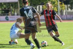 2. Bundesliga Frauen - Saison 2024/25 - FC Ingolstadt 04 Frauen - SG 99 Andernach - Engeld Karla blau Andernach - Nadja Burkhard (Nr.7 - FCI Frauen) - Foto: Meyer Jürgen