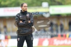 Toto-Pokal; SV Wacker Burghausen - FC Ingolstadt 04; an der Seitenlinie, Spielerbank Cheftrainerin Sabrina Wittmann (FCI)