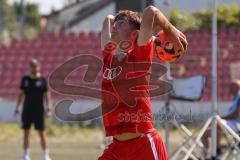 A - Junioren Bundesliga -  Saison 2023/2024 - FC Ingolstadt 04 - FSV Mainz 05 - Elias Decker rot FCI - Foto: Meyer Jürgen