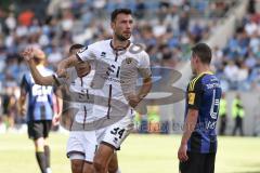 3. Liga; 1. FC Saarbrücken - FC Ingolstadt 04 - Tor Jubel Treffer 2:2 Siegtreffer Lukas Fröde (34, FCI) Mladen Cvjetinovic (19, FCI) Sontheimer Patrick (6 FCS)