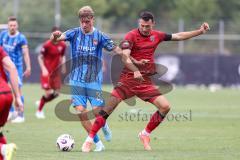 3. Liga; Testspiel; FC Ingolstadt 04 - 1. FC Heidenheim; Zweikampf Kampf um den Ball Lukas Fröde (34, FCI) Rothweiler Nick (33 HDH)
