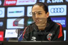 3. Liga; FC Ingolstadt 04 - TSV 1860 München; Pressekonferenz Interview Cheftrainerin Sabrina Wittmann (FCI)