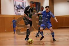 Hallenturnier Gaimersheim - Saison 2025/26 - TSV Gaimersheim - SV Hundszell - Quendrin Hoti schwarz Gaimersheim - Lorenz Pastascheck blau Hundszell  - Foto: Meyer Jürgen