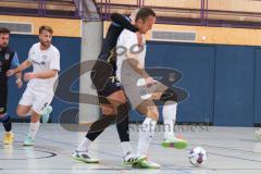 Futsal - Saison 2024/25- MTV Ingolstadt - 1860 München - Mykola Bilotserkivets weiss MTV - Renato Cilic schwarz München - Foto: Meyer Jürgen