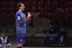 3. Liga; FC Viktoria Köln - FC Ingolstadt 04; Torwart Kai Eisele (25, FCI) schreit zur Mannschaft