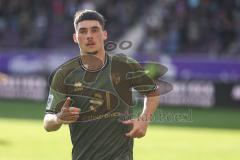 3. Liga; Erzgebirge Aue - FC Ingolstadt 04; Ecke Felix Keidel (43, FCI)