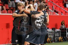 3. Liga; FC Ingolstadt 04 - SV Waldhof Mannheim; Tor Jubel Treffer Sebastian Grönning (11, FCI) 2:0 mit Mladen Cvjetinovic (19, FCI) Dennis Borkowski (7, FCI) Max Dittgen (10, FCI) Max Plath (14 FCI) Simon Lorenz (32, FCI)