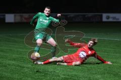 Landesliga - Saison 2024/25 - SV Manching - TSV Dachau - Ralf Schröder (Nr.21 - SV Manching) - Barin Berkant rot Dachau - Foto: Meyer Jürgen