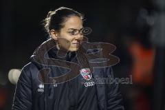 3. Liga; FC Viktoria Köln - FC Ingolstadt 04; vor dem Spiel Cheftrainerin Sabrina Wittmann (FCI)