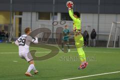 A-Junioren Bundesliga  - Saison 2024/25 - A-Junioren - FC Ingolstadt 04 - FC Augsburg - Alik Streck weiss FCI - Noah George Torwart Augsburg - Foto: Meyer Jürgen