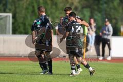 Bezirksliga - Saison 2025/26 - FC Fatih Ingolstadt - TSV Gaimersheim - Der 0:1 Treffer durch Nico von Swiontek Brzezinski (Nr.17 - TSV Gaimersheim) - jubel - Hakan Düzgün (Nr.25 - TSV Gaimersheim) - XXXXX - Foto: Meyer Jürgen