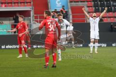 3. Liga - Saison 2024/25 - FC Ingolstadt 04 - SpVgg Unterhaching - Der 1:0 Führungstreffer durch Benjamin Kanuric (Nr.8 - FCI) - jubel - XXXXX - Foto: Meyer Jürgen