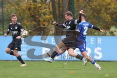 Bezirksliga - Saison 2025/26 - TSV Ober./Unterhaunstadt -  TSV Gaimersheim - Luca Mancini (Nr.21 - TSV Gaimersheim) - Fabio Udella blau Ober/Unterh.stadt - Foto: Meyer Jürgen