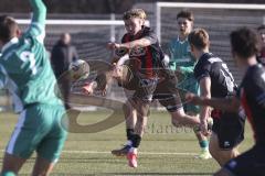 *** A-Junioren Bundesliga  - Saison 2025/26 - FC Ingolstadt 04 - SpVgg Greuther Fürth - Straßer Vincent schwarz FCI - XXXXX - Foto: Meyer Jürgen