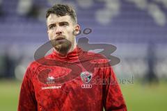 3. Liga; Erzgebirge Aue - FC Ingolstadt 04; vor dem Spiel Max Besuschkow (17, FCI)
