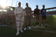 3. Liga - Saison 2024/25 - FC Ingolstadt 04 - SV Wehen Wiesbaden - Das Spiel ist aus - Banner - Choreo - Foto: Meyer Jürgen