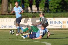 Landesliga - Saison 2025/26 - SV Manching - SV Cosmos Aystetten - Nico Daffner (Nr.14 - SV Manching) - arcel Burda blau Aystetten - Foto: Meyer Jürgen