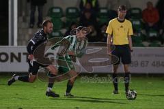 Landesliga - Saison 2025/26 - SV Manching - FC Ehekirchen - Julian Hollinger schwarz Ehekirchen - Sebastian Graßl (Nr.10 - SV Manching) - Foto: Meyer Jürgen
