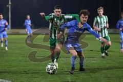 Landesliga - Saison 2025/26 - SV Manching - FV Illertissen II - Leon Peric (Nr.20 - SV Manching) - Sönmez Eray blau Illertissen  - Foto: Meyer Jürgen