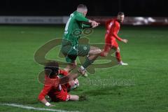 Landesliga - Saison 2024/25 - SV Manching - TSV Dachau - Sebastian Graßl (Nr.10 - SV Manching) - Sanawar Mhammed rot Dachau - Foto: Meyer Jürgen