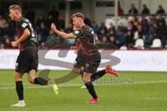 3.Liga - Saison 2023/2024 - SC Verl - FC Ingolstadt 04 - Der 2:2 Ausgleichstreffer durch Jannik Mause (Nr.7 - FCI) - jubel  - Foto: Meyer Jürgen