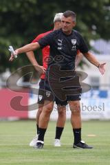 3.Liga - Saison 2023/2024 - Training in Berching - FC Ingolstadt 04 - Cheftrainer Michael Köllner (FCI) - Thomas Rausch #45 FCI -  - Foto: Meyer Jürgen