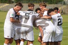 A-Junioren - DFB Pokal  - Saison 2024/25 - A-Junioren - FC Ingolstadt 04 - Hannover 96 - Der 1:0 Führungstreffer durch Drakulic Ognjen weiss FCI - jubel - XXXXX - XXXXX - Foto: Meyer Jürgen