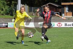 2. Bundesliga Frauen - Saison 2024/25 - FC Ingolstadt 04 Frauen - SG 99 Andernach - Van der Laan Laura Torwart Andernach - Ivana Slipcevic (Nr.8 - FCI Frauen) - Foto: Meyer Jürgen