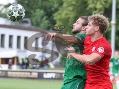 Toto - Pokal - Saison 2026/27 - SV Manching - SV Heimstetten - Moritz May rot Heimstetten  - Daniel Schweiger (Nr.11 - SV Manching) - Foto: Meyer Jürgen